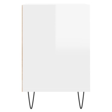 vidaXL Έπιπλο Τηλεόρασης Γυαλ. Λευκό 160x35x55cm Επεξεργασμένο Ξύλο