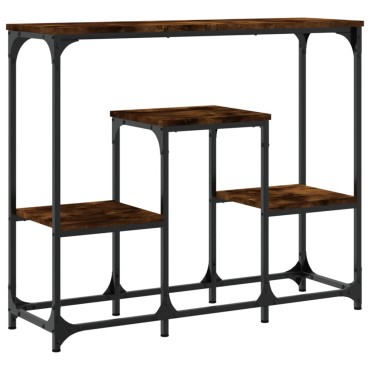vidaXL Τραπέζι Κονσόλα Καπνιστή Δρυς 89,5x28x76cm Επεξεργασμένο Ξύλο 1 τεμ.