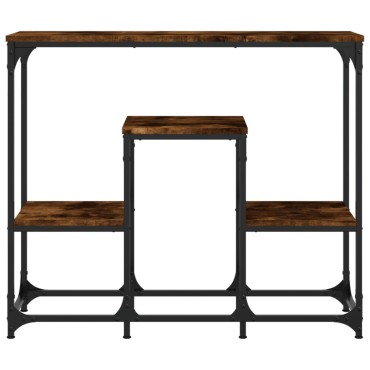 vidaXL Τραπέζι Κονσόλα Καπνιστή Δρυς 89,5x28x76cm Επεξεργασμένο Ξύλο 1 τεμ.