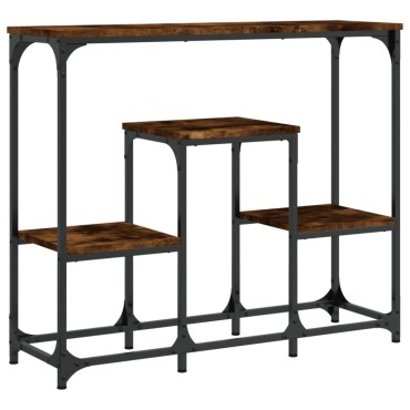 vidaXL Τραπέζι Κονσόλα Καπνιστή Δρυς 89,5x28x76cm Επεξεργασμένο Ξύλο 1 τεμ.
