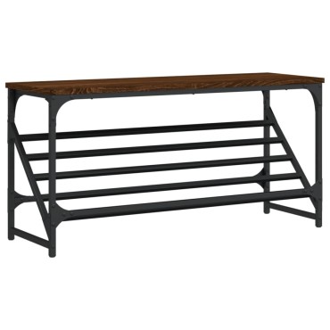 vidaXL Παπουτσοθήκη Καφέ Δρυς 90x30x45cm Επεξεργασμένο Ξύλο
