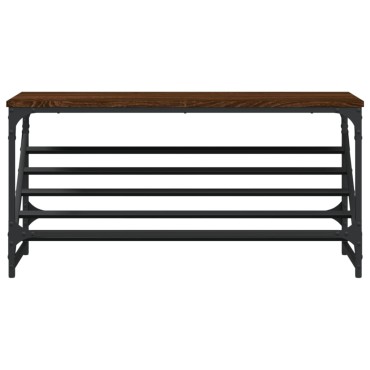 vidaXL Παπουτσοθήκη Καφέ Δρυς 90x30x45cm Επεξεργασμένο Ξύλο
