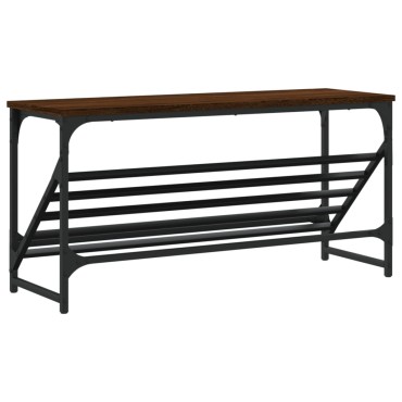 vidaXL Παπουτσοθήκη Καφέ Δρυς 90x30x45cm Επεξεργασμένο Ξύλο