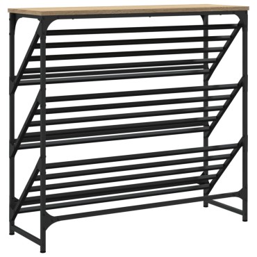 vidaXL Παπουτσοθήκη Sonoma Δρυς 90x30x85cm Επεξεργασμένο Ξύλο