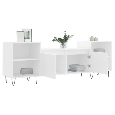 vidaXL Έπιπλο Τηλεόρασης Λευκό 160x35x55cm Επεξεργασμένο Ξύλο
