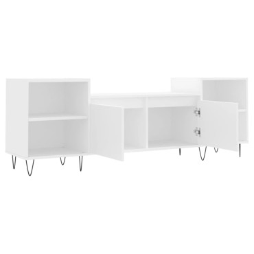 vidaXL Έπιπλο Τηλεόρασης Λευκό 160x35x55cm Επεξεργασμένο Ξύλο