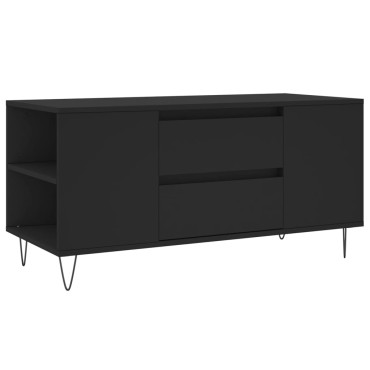 vidaXL Τραπεζάκι Σαλονιού Μαύρο 102x44,5x50cm από Επεξεργασμένο Ξύλο 1 τεμ.