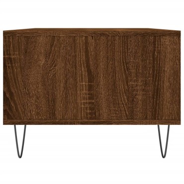 vidaXL Τραπεζάκι Σαλονιού Καφέ Δρυς 90x50x36,5cm Επεξεργασμ. Ξύλο 1 τεμ.