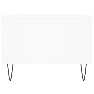 vidaXL Τραπεζάκι Σαλονιού Λευκό 90x50x36,5cm Επεξεργασμένο Ξύλο 1 τεμ.
