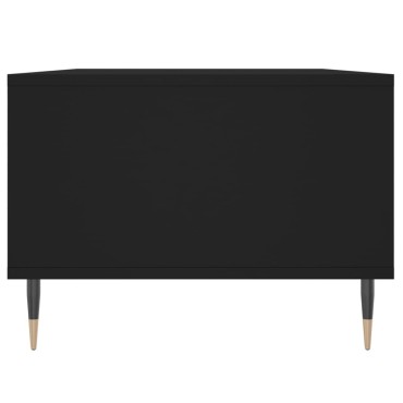 vidaXL Τραπεζάκι Σαλονιού Μαύρο 90x50x36,5cm Επεξεργασμ. Ξύλο 1 τεμ.