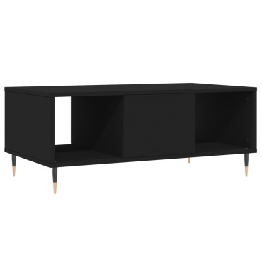 vidaXL Τραπεζάκι Σαλονιού Μαύρο 90x50x36,5cm Επεξεργασμ. Ξύλο 1 τεμ.