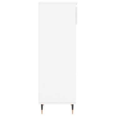 vidaXL Παπουτσοθήκη Γυαλιστερό Λευκό 40x36x105cm Επεξεργασμένο Ξύλο
