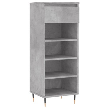 vidaXL Παπουτσοθήκη Γκρι Σκυροδέματος 40x36x105cm Επεξεργασμένο Ξύλο