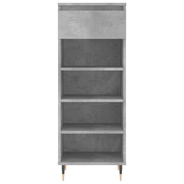 vidaXL Παπουτσοθήκη Γκρι Σκυροδέματος 40x36x105cm Επεξεργασμένο Ξύλο