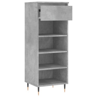 vidaXL Παπουτσοθήκη Γκρι Σκυροδέματος 40x36x105cm Επεξεργασμένο Ξύλο