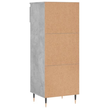 vidaXL Παπουτσοθήκη Γκρι Σκυροδέματος 40x36x105cm Επεξεργασμένο Ξύλο