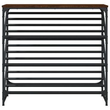vidaXL Παπουτσοθήκη Καφέ Δρυς 90x30x85cm Επεξεργασμένο Ξύλο