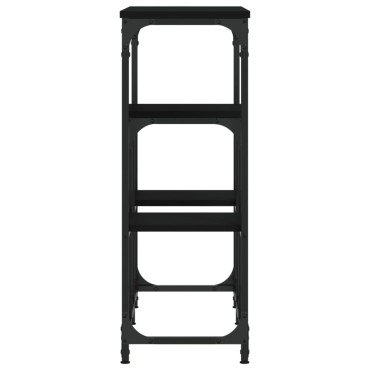 vidaXL Τραπέζι Κονσόλα Μαύρο 89,5x28x76cm από Επεξεργασμένο Ξύλο 1 τεμ.