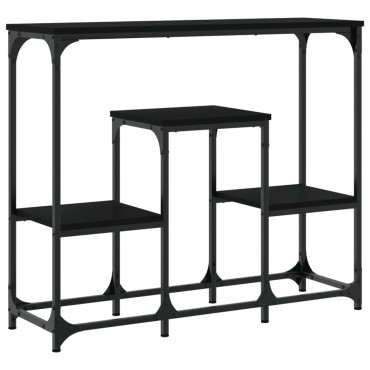 vidaXL Τραπέζι Κονσόλα Μαύρο 89,5x28x76cm από Επεξεργασμένο Ξύλο 1 τεμ.