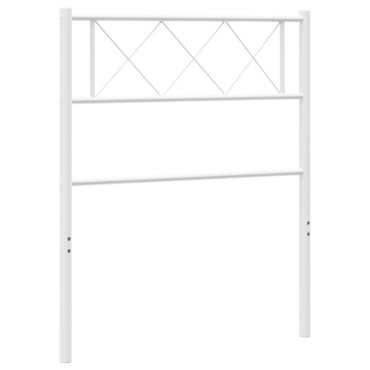 vidaXL Κεφαλάρι Λευκό Μεταλλικό 95x3x90cm 1 τεμ.