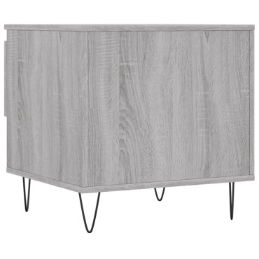 vidaXL Τραπεζάκι Σαλονιού Γκρι Sonoma 50x46x50cm Επεξεργασμένο Ξύλο 1 τεμ.
