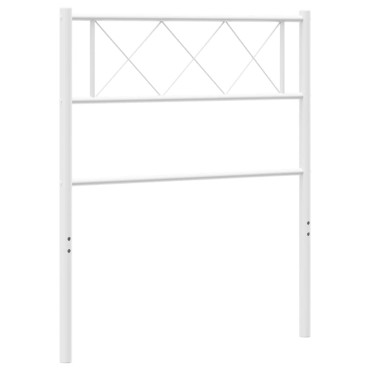 vidaXL Κεφαλάρι Λευκό Μεταλλικό 105x3x90cm 1 τεμ.
