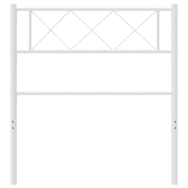 vidaXL Κεφαλάρι Λευκό Μεταλλικό 105x3x90cm 1 τεμ.