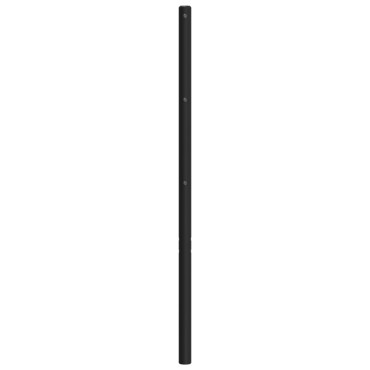 vidaXL Κεφαλάρι Μαύρο Μεταλλικό 142x3x90cm 1 τεμ.