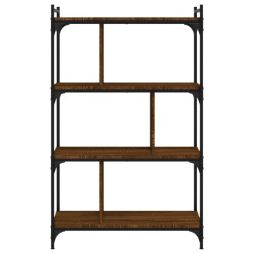 vidaXL Βιβλιοθήκη 4 Επιπέδων Καφέ Δρυς 76x32x123cm Επεξ. Ξύλο 1 τεμ.