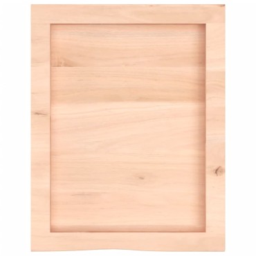vidaXL Πάγκος Μπάνιου 40x50x(2-4) εκ. από Ακατέργαστο Μασίφ Ξύλο