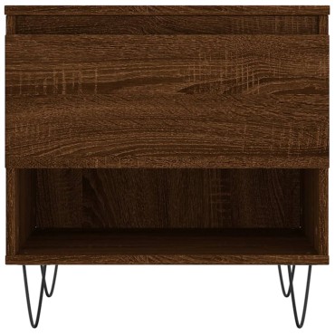 vidaXL Τραπέζι Σαλονιού Καφέ Δρυς 50x46x50cm Επεξεργασμένο Ξύλο 1 τεμ.