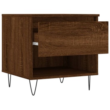 vidaXL Τραπέζι Σαλονιού Καφέ Δρυς 50x46x50cm Επεξεργασμένο Ξύλο 1 τεμ.