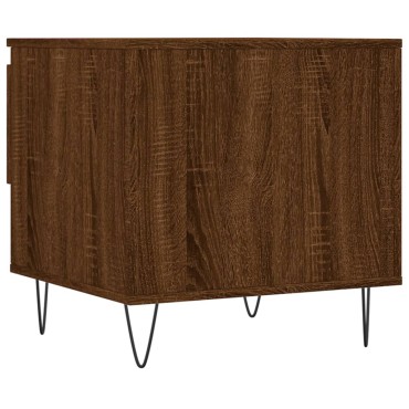 vidaXL Τραπέζι Σαλονιού Καφέ Δρυς 50x46x50cm Επεξεργασμένο Ξύλο 1 τεμ.