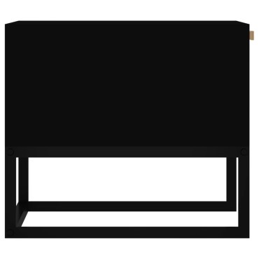vidaXL Τραπεζάκι Σαλονιού Μαύρο 80x40x35cm Επεξεργασμένο Ξύλο+Σίδηρος 1 τεμ.