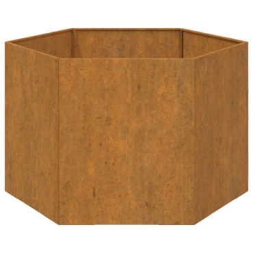 vidaXL Ζαρντινιέρα Σκουρ. 60 x 60 x 45 εκ. Ατσάλι Σκληρυθέν στον Αέρα