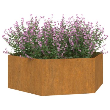vidaXL Ζαρντινιέρα Σκουρ. 138 x 120 x 45εκ. Ατσάλι Σκληρυθέν στον Αέρα