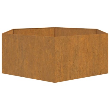 vidaXL Ζαρντινιέρα Σκουρ. 138 x 120 x 45εκ. Ατσάλι Σκληρυθέν στον Αέρα