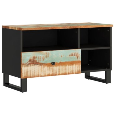 vidaXL Έπιπλο Τηλεόρασης 80x33x46cm Μασίφ Ανακυκλ. Ξύλο & Επεξ. Ξύλο