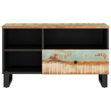 vidaXL Έπιπλο Τηλεόρασης 80x33x46cm Μασίφ Ανακυκλ. Ξύλο & Επεξ. Ξύλο