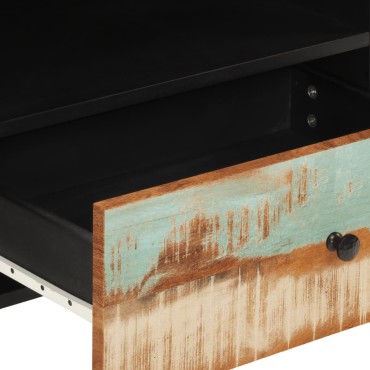 vidaXL Έπιπλο Τηλεόρασης 80x33x46cm Μασίφ Ανακυκλ. Ξύλο & Επεξ. Ξύλο
