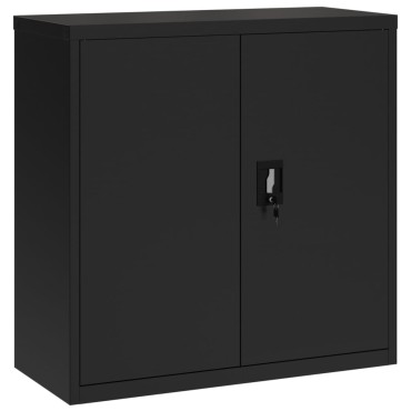 vidaXL Αρχειοθήκη Μαύρη 90x40x130cm Ατσάλινη