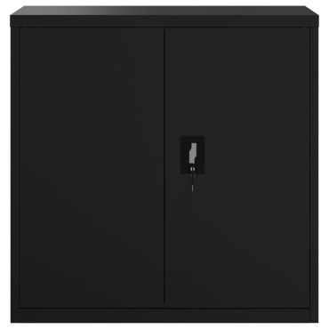 vidaXL Αρχειοθήκη Μαύρη 90x40x130cm Ατσάλινη
