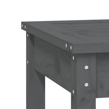 vidaXL Παγκάκι Κήπου Γκρι 80x44x45cm από Μασίφ Ξύλο Πεύκου 1 τεμ.
