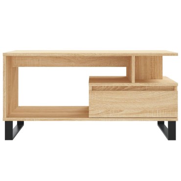 vidaXL Τραπεζάκι Σαλονιού Sonoma Δρυς 90x49x45cm Επεξεργασμένο Ξύλο 1 τεμ.