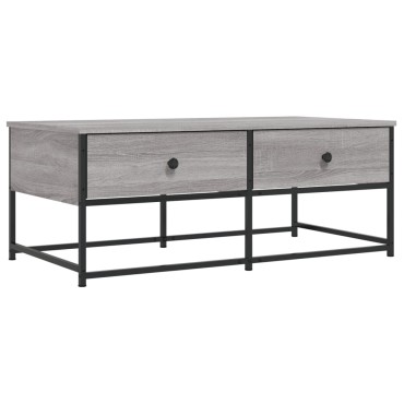 vidaXL Τραπεζάκι Σαλονιού Γκρι Sonoma 100x51x40cm Επεξεργασμένο Ξύλο 1 τεμ.