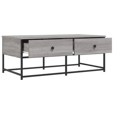 vidaXL Τραπεζάκι Σαλονιού Γκρι Sonoma 100x51x40cm Επεξεργασμένο Ξύλο 1 τεμ.