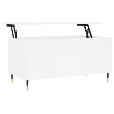 vidaXL Τραπεζάκι Σαλονιού Λευκό 90x44,5x45cm από Επεξεργασμένο Ξύλο 1 τεμ.