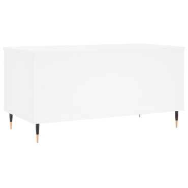 vidaXL Τραπεζάκι Σαλονιού Λευκό 90x44,5x45cm από Επεξεργασμένο Ξύλο 1 τεμ.