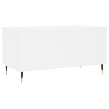 vidaXL Τραπεζάκι Σαλονιού Λευκό 90x44,5x45cm από Επεξεργασμένο Ξύλο 1 τεμ.