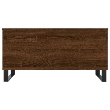 vidaXL Τραπεζάκι Σαλονιού Καφέ Δρυς 90x44,5x45cm Επεξεργασμένο Ξύλο 1 τεμ.